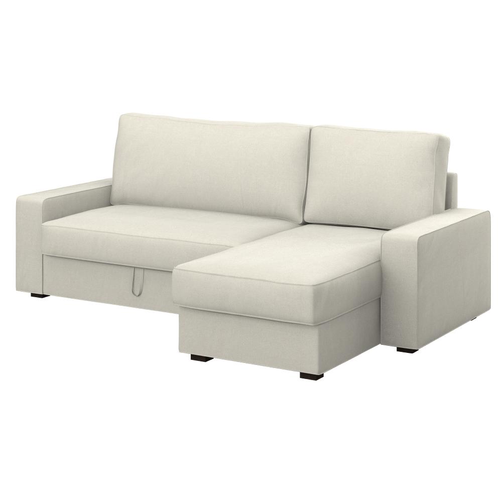 VIMLE funda para sofá de 3 plazas, +chaiselongue/Hillared azul oscuro - IKEA