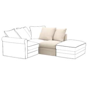 GRONLID Funda para sección 1 asiento