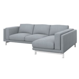 NOCKEBY Funda para sofá de 2 plazas con chaiselongue dcha