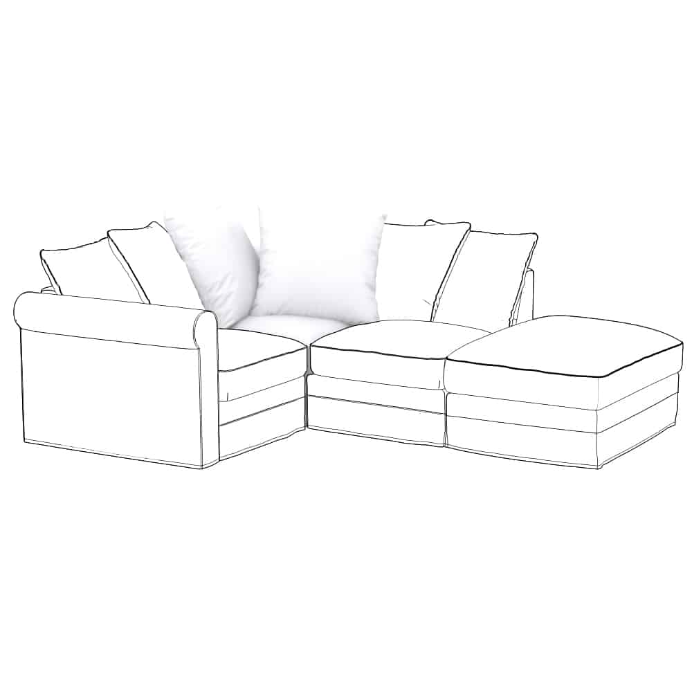 GRONLID Funda para módulo de esquina